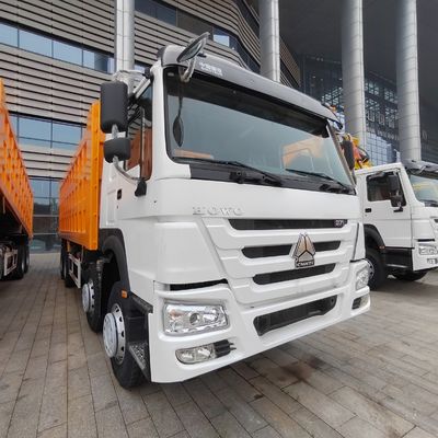Euro2 Sinotruk HOWO 375HP 8*4 Dump Truck Front Lifting Style with ＞8L Engine Capacity
