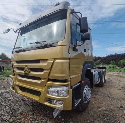 Customized Request Carbon Steel Cargo Box HOWO Tractor Truck with 1000L Fuel Tank