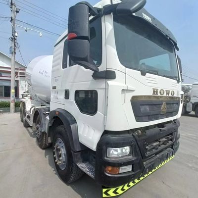 340 Tx HOWO Concrete Mixer Truck for Heavy Duty Construction and Hydraulic Steering