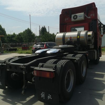 Carbon Steel Cargo Box FAW Jh6 LNG Heavy Duty 530HP Tractor Truck with Air Suspension Seat