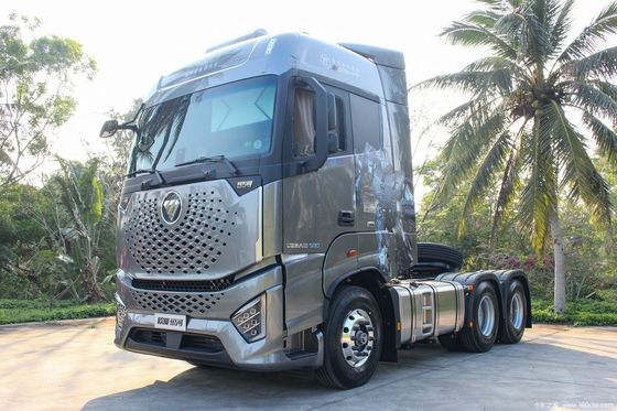 High Torque CNG Tractor with Air Suspension 6.8x2.5x3.8m and Towing Semi Trailer
