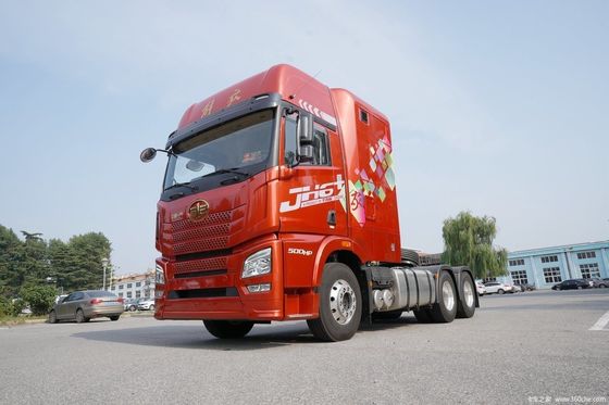 Manual Transmission and 400L Fuel Tank Heavy Duty 420HP Tractor Truck with Trailer