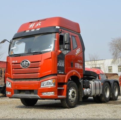 Red FAW Liberation Jh6p Automatic Tractor 6X4 Drive Type for Heavy Duty Applications