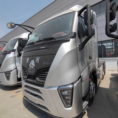 Second Hand Sinotruk Huanghe/ HOWO/ Shacman Towing Semi Trailer Transport Cargo Truck