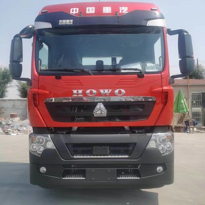 Tubeless Tire Design 400hptx7 HOWO Tipper Trailer Truck with Carbon Steel Cargo Box