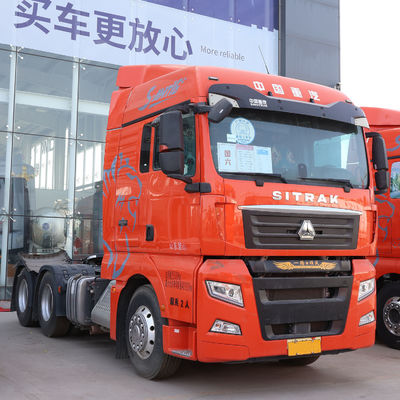High Capacity Air Suspension Seat CNG Tractor for Heavy Duty Towing Load Capacity 31-40t