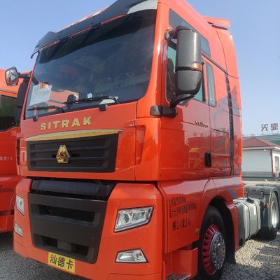 Driver Seat Heavy Duty Truck Second Hand Sitrak G7h Tractor with Tubeless Tire Design