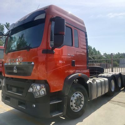 6×4 Drive Wheel Manual Transmission Haowo Heavy Duty Tractor Truck with Air Suspension