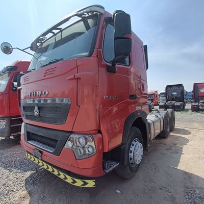 Red HOWO T7h 440 Truck Model for Heavy Duty Transportation within Towing Semi Trailer