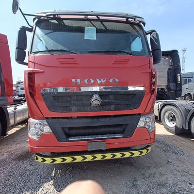 Red HOWO T7h 440 Truck Model for Heavy Duty Transportation within Towing Semi Trailer