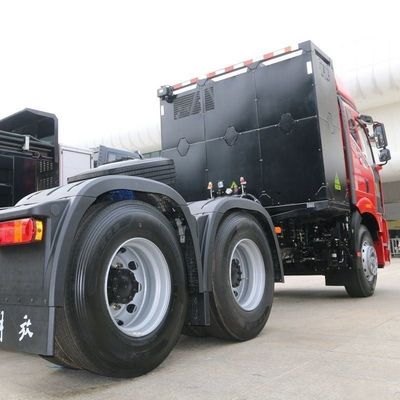 7.36m*2.55m*4m Size FAW Jiefang J6p 6X4 Pure Electric Exchange Tractor 460HP Euro 3