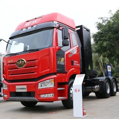 7.36m*2.55m*4m Size FAW Jiefang J6p 6X4 Pure Electric Exchange Tractor 460HP Euro 3