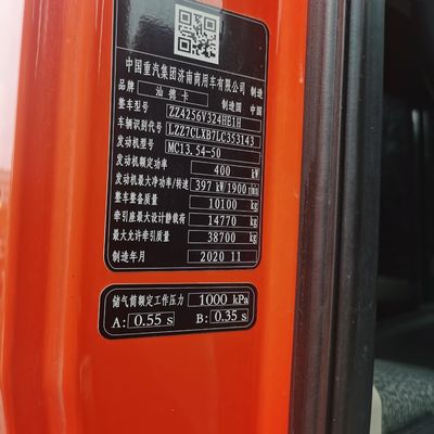 Heavy Duty Dumper with 31-40t Load Capacity Air Suspension Seat and Customization