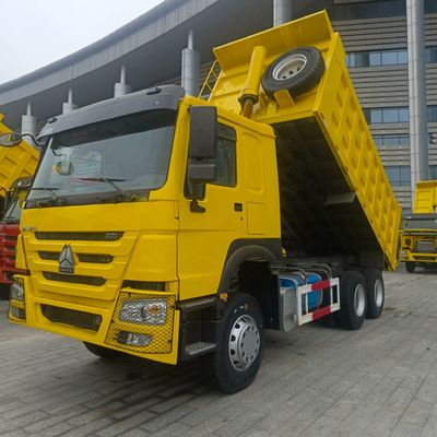 Sinotruk Chassis Haowo 371 Dump Truck with Tyres and Customized Power Assistance