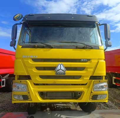 12100.000kg Chinese Used Car Transport HOWO Dump Truck with Carbon Steel Cargo Box
