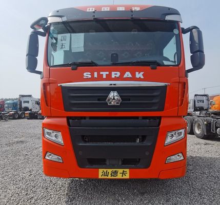 6×4 480HP Tractor Truck for Towing Semi Trailer Air Suspension Seat 6.5x2.5x4m Size