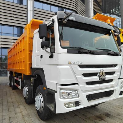 Euro2 Sinotruk HOWO 375HP 8*4 Dump Truck Front Lifting Style with ＞8L Engine Capacity