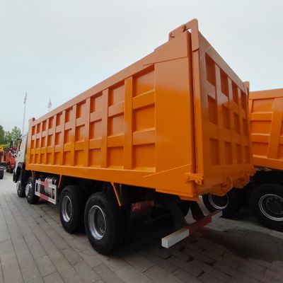 Powerful 8x4 Dump Truck with Hydraulic Steering and 371HP-375HP Euro2 Diesel Engine
