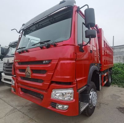 Hydraulic Steering and Power-Assisted Used Sinotruck Dump Truck with Tyres ISO Certified