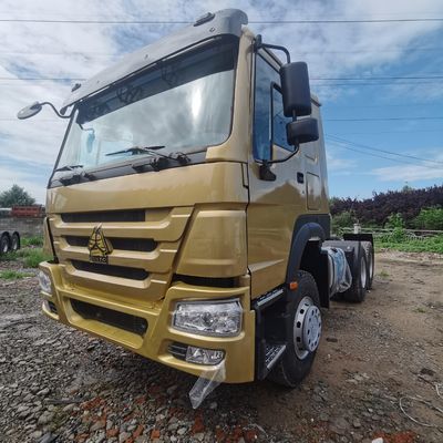 400L Fuel Tank Used HOWO Tractor Truck with Air Suspension Seat and Customized Request