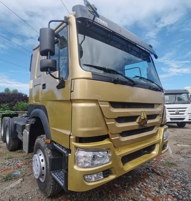 Used HOWO Tractor Truck with 1000L Fuel Tank Euro2/Euro3/Euro4 Emission Standard Towing