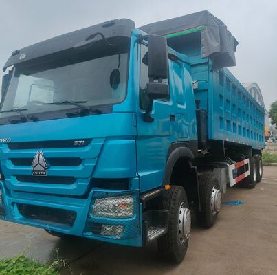Tubeless Tire Design Heavy Duty HOWO 8X4 Dump Truck for Transporting Overturned Loads