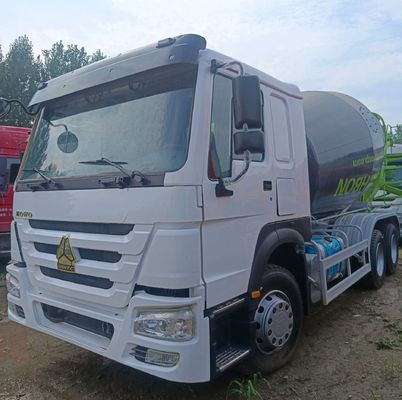 ZZ1257N3647N1 Used HOWO 12m3 380HP Concrete Mixer Truck with Power Steering Assistance