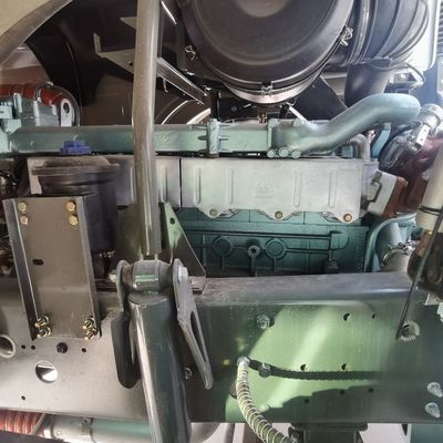Diesel Construction Vehicle with Portable Cement Mixer and Hydraulic Steering System