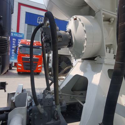 Diesel Construction Vehicle with Portable Cement Mixer and Hydraulic Steering System