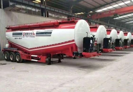 Semi-Trailer for Corns Peanuts Wheat Coals Minerals Self Unloading Grain Transport