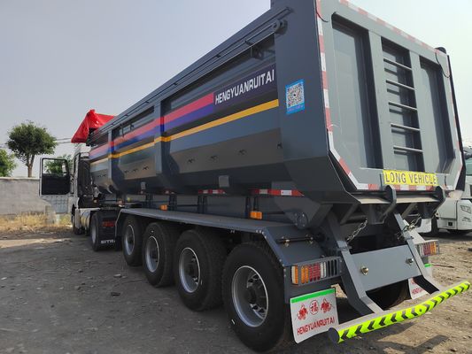 Custom Color Self-Unloading Grain Transport Trailer 8000-9000mm Wheel Base and More