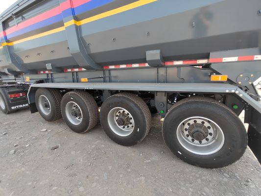 Custom Color Self-Unloading Grain Transport Trailer 8000-9000mm Wheel Base and More