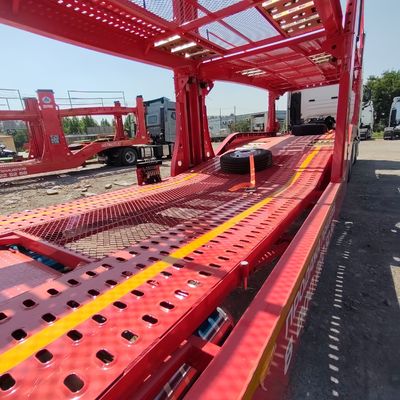 Air Suspension Fuhua Axle Grain Transport Trailer for Customized and Self-dumping