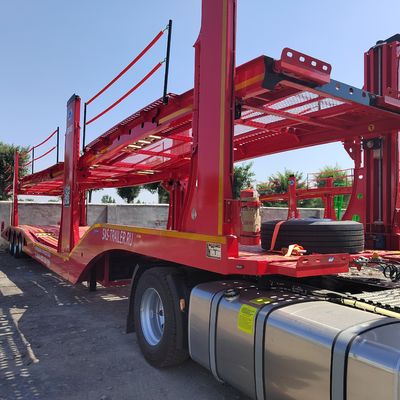 Air Suspension Fuhua Axle Grain Transport Trailer for Customized and Self-dumping