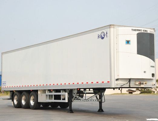 Carbon Steel Cargo Box Refrigerated Truck Trailer for Safe Seafood and Meat Transport