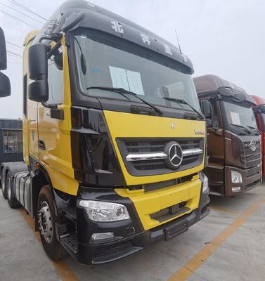 Carbon Steel Material 6X4 Beiben Tractor Truck with Hydraulic Power Steering System